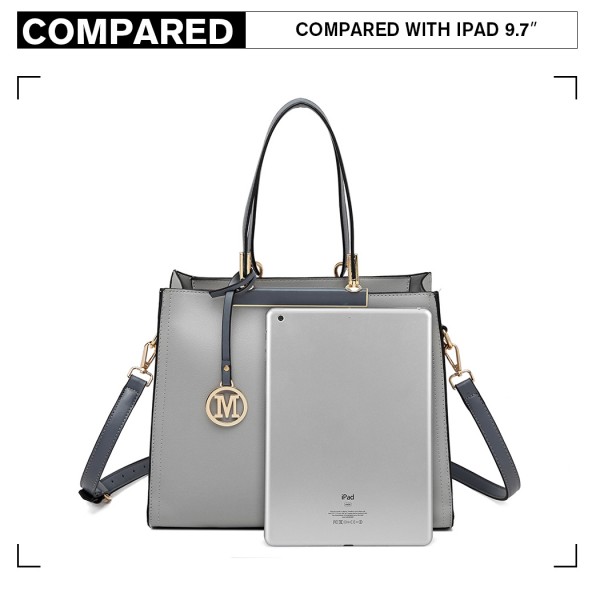 LG1907 - MISS LULU CLASSIC SIMPLE SHOULDER BAG - GREY LG1907 - MISS LULU CLASSIC SIMPLE SHOULDER BAG - GREY