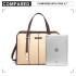 LG1949 - Miss Lulu Structured Panel Shoulder Bag - Beige LG1949 - Miss Lulu Structured Panel Shoulder Bag - Beige