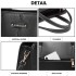 LG1949 - Miss Lulu Structured Panel Shoulder Bag - Black LG1949 - Miss Lulu Structured Panel Shoulder Bag - Black
