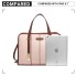 LG1949 - Miss Lulu Structured Panel Shoulder Bag - Pink LG1949 - Miss Lulu Structured Panel Shoulder Bag - Pink