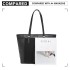 LG1961 - Miss Lulu Leather Look Tassel Tote Bag - Black LG1961 - Miss Lulu Leather Look Tassel Tote Bag - Black