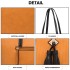LG1961 - Miss Lulu Leather Look Tassel Tote Bag - Yellow LG1961 - Miss Lulu Leather Look Tassel Tote Bag - Yellow
