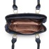 LG6865 - Miss Lulu Schultertasche in Leder-Optik mit Flechteffekt - Blau