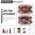 LG6866 - Miss Lulu Handtasche mit Schleifenanhänger und Farbblock in Lederoptik - Rosa