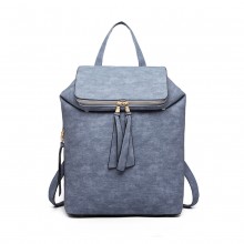 LG6903 - Miss Lulu Expandable Fashion Backpack - Blue