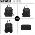 LG6903 - Miss Lulu Expandable Fashion Backpack - Black