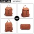 LG6903 - Miss Lulu Expandable Fashion Backpack - Brown