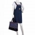 LH1655D2 - Miss Lulu Matte Oilcloth Maternity Baby Changing Bag Polka Dot Blue LH1655D2 - Miss Lulu Matte Oilcloth Maternity Baby Changing Bag Polka Dot Blue