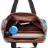 LH1655D2 - Miss Lulu Matte Oilcloth Maternity Baby Changing Bag Polka Dot Teal LH1655D2 - Miss Lulu Matte Oilcloth Maternity Baby Changing Bag Polka Dot Teal