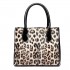 LH1759P-MISS LULU PU LEATHER POMPOM LEOPARD Pattern Handbags 