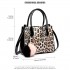LH1759P-MISS LULU PU LEATHER POMPOM LEOPARD Pattern Handbags 