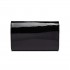 LH1809-Miss Lulu Patent leather Envelope Clutch Bag Black