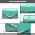 LH1809-Miss Lulu Patent leather Envelope Clutch Bag Green