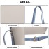 LH1908 - MISS LULU 2 PIECE MULTI-WAY SHOULDER TOTE BAG - GREY LH1908 - MISS LULU 2 PIECE MULTI-WAY SHOULDER TOTE BAG - GREY