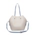LH1908 - MISS LULU 2 PIECE MULTI-WAY SHOULDER TOTE BAG - GREY LH1908 - MISS LULU 2 PIECE MULTI-WAY SHOULDER TOTE BAG - GREY