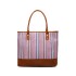 LH2009 - Miss Lulu Leather Look Woven Design Tote Bag - Brown