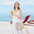 LH2010 - Miss Lulu Gewebtes Stroh Design Schultertasche mit Tupfenschal - Beige