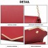 LH2064 - Miss Lulu Vegan Envelope Clutch Bag - Red