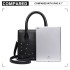 LH6809 - Miss Lulu Embellished Flower Leather Look Handbag - Black LH6809 - Miss Lulu Embellished Flower Leather Look Handbag - Black