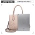 LH6809 - Miss Lulu Embellished Flower Leather Look Handbag - Nude LH6809 - Miss Lulu Embellished Flower Leather Look Handbag - Nude