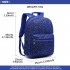 LH6842-MISS LULU GLITTER FASHION BACKPACK FRONT POCKET  RUCKSACK BLUE
