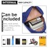 LH6842-MISS LULU GLITTER FASHION BACKPACK FRONT POCKET  RUCKSACK BLUE