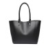 LH6895 - Miss Lulu Textured Leather Look 2 Piece Tote and Shoulder Bag Set - Black