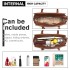 LH6910 - Miss Lulu Leather Look Classic Handbag - Brown