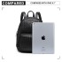 LH6924 - Miss Lulu Weave Detail Leather Look Backpack - Black LH6924 - Miss Lulu Weave Detail Leather Look Backpack - Black