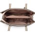 LN1909 - Miss Lulu Glossy Detail Shoulder Bag - Beige LN1909 - Miss Lulu Glossy Detail Shoulder Bag - Beige