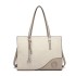 LN1909 - Miss Lulu Glossy Detail Shoulder Bag - Beige LN1909 - Miss Lulu Glossy Detail Shoulder Bag - Beige