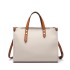 LN1910 - Miss Lulu Structured 2 Piece Shoulder Bag Set - Beige LN1910 - Miss Lulu Structured 2 Piece Shoulder Bag Set - Beige