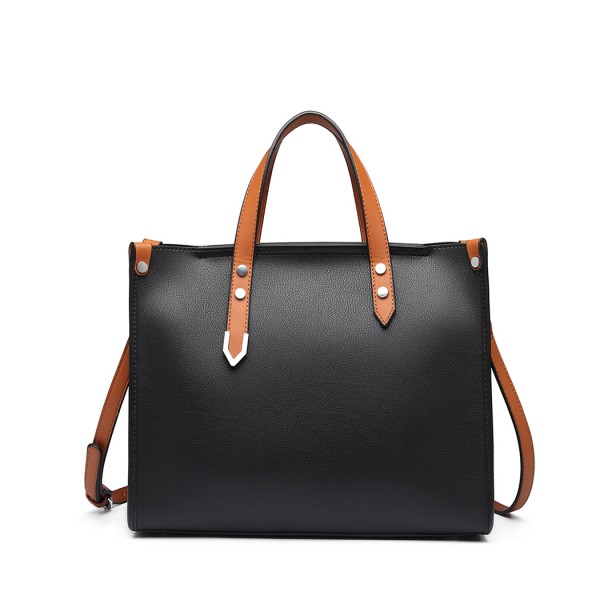 LN1910 - Miss Lulu Structured 2 Piece Shoulder Bag Set - Back