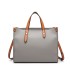 LN1910 - Miss Lulu Structured 2 Piece Shoulder Bag Set - Grey