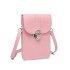 LP2034 - Miss Lulu Multi Use Purse Clutch Mini Shoulder Bag - Pink