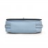 LT1662 - Miss Lulu Leather Look Cross Body Saddle Bag Blue
