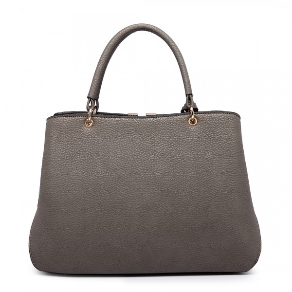 LT1701 - Miss Lulu Colour Block Panel Shoulder Bag Blue