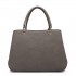 LT1701 - Miss Lulu Colour Block Panel Shoulder Bag Pink