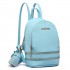 LT1705 - Miss Lulu PU Leather Look Small Fashion Backpack - Blue
