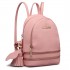 LT1705 - Miss Lulu PU Leather Look Small Fashion Backpack - Pink LT1705 - Miss Lulu PU Leather Look Small Fashion Backpack - Pink