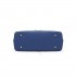 LT1706 - Miss Lulu Structured Classic Multi Compartment Shoulder Bag Navy