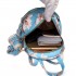 LT1707 - Miss Lulu Leather Look Small Fashion Floral Backpack Blue