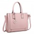 LT1736 - Miss Lulu Structured Work Shoulder Bag Nude