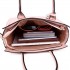 LT1736 - Miss Lulu Structured Work Shoulder Bag Nude