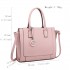 LT1736 - Miss Lulu Structured Work Shoulder Bag Nude