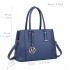 LT1748 BE - Miss Lulu Multi-Compartment Large Handbags Blue