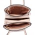 LT1748 BG - Miss Lulu Leder Look Umhängetasche Beige
