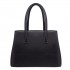 LT1748 BK - Miss Lulu Multi-Compartment Large Handbags Black