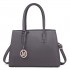 LT1748 GY - Miss Lulu Multi-Compartment Large Handbags Grey