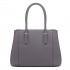 LT1748 GY - Miss Lulu Multi-Compartment Large Handbags Grey